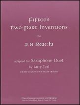 15 TWO PART INVENTIONS SAX DUET cover